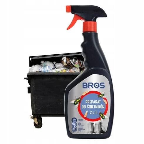 BROS PŘÍPRAVEK SPREJ KAPALINA DO ODPADKOVÝCH KOŠŮ NA MOUCHY 500 ML