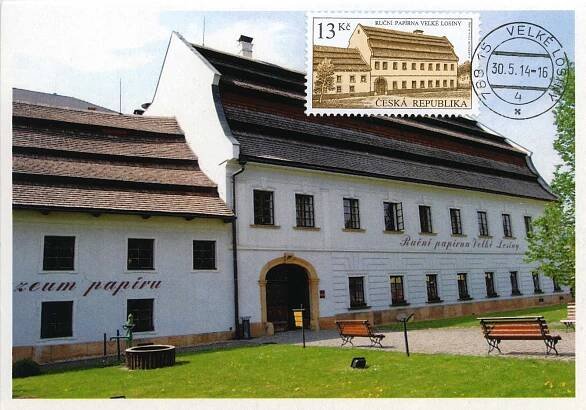 Cartes maximum ČR - ruční papírna Velké Losiny