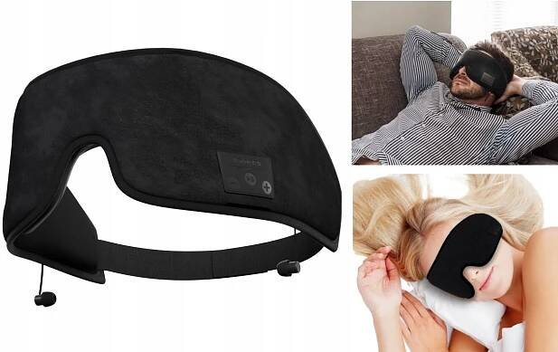 Čelenka Maska Kryt očí pro spaní na spaní + Bluetooth sluchátka 11h Jabees