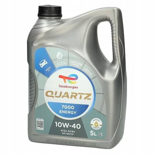Motorový olej Total Quartz 7000 Energy 10W40 5L Stav balenia originálne