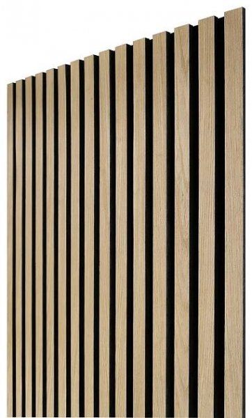 Akustický panel z MDF 244 x 60,5 x 2,1 mm 1 m2 světlý dub