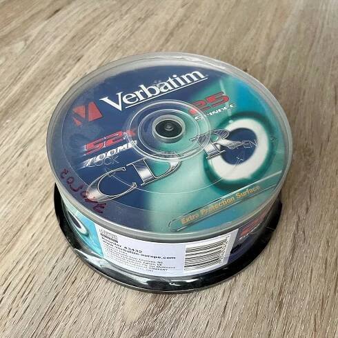 Nové CD-R Verbatim - nerozbalené balení po 25 ks
