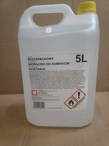 Biopalivo do krbu 5L bezzápachové bioethanol BEZKOUŘOVÝ BOMAR Váha výrobku včetně jednotkového obalu 5 kg