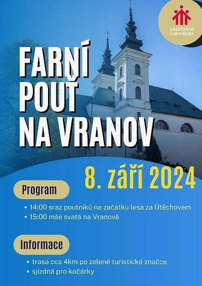 FARNÍ POUŤ NA VRANOV | Farnost Brno-Žabovřesky 