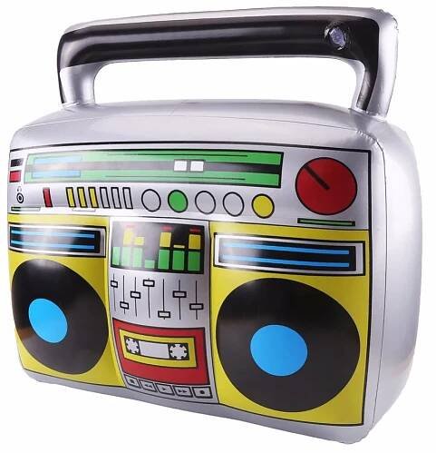 CCINEE 1 PCs PVC Children Inflatable Toys Kids Classic Radio Recorder Shape Toys For Home Musical Party Decorayion