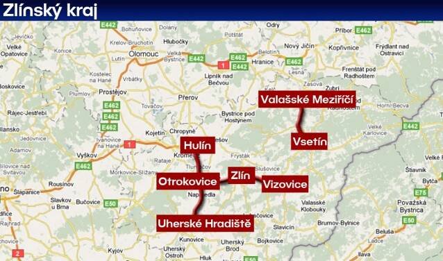 Místa dopravních kontrol - Zlínský kraj - GALERIE: Místa dopravních kontrol (2/28)