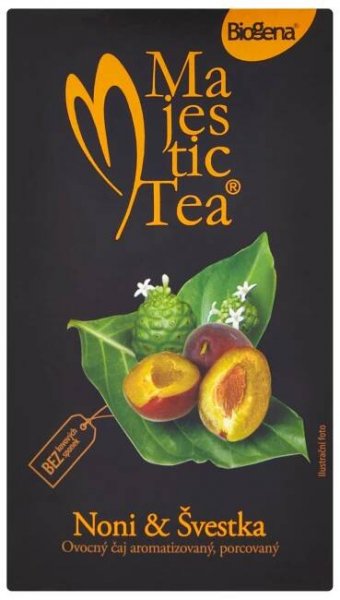 Biogena Majestic Tea Noni & švestka ovocný čaj porcovaný 20 x 2,5g
