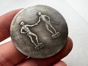 Mnichov 1936: Pamětní medaile 500 let německých závodů - Numismatika