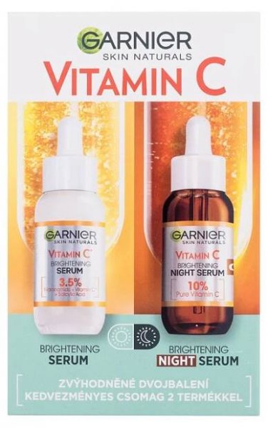 Garnier Skin Naturals rozjasňující sérum s vitaminem C na noc 30 ml + rozjasňující sérum s vitaminem C 30 ml