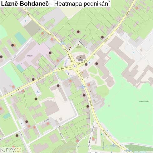 Lázně Bohdaneč - mapy | Kurzy.cz
