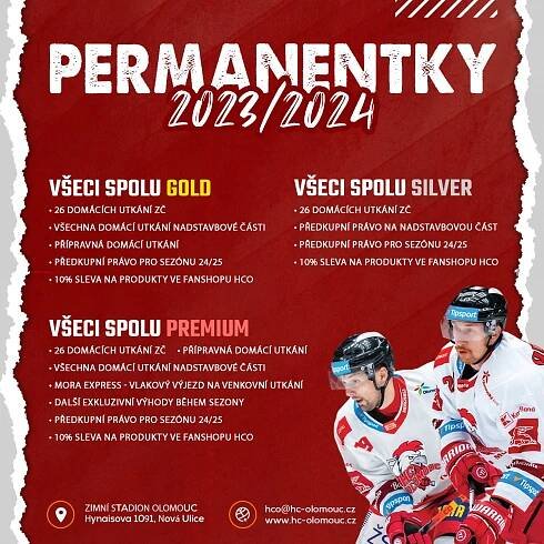 HC Olomouc | Vstupenky | Permanentky