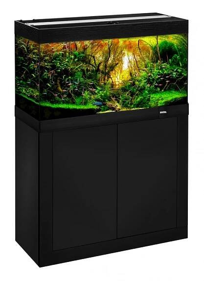 Akvárium Fine akvarijní set 120x40x57cm 240l se Sinkor LED 128W černá