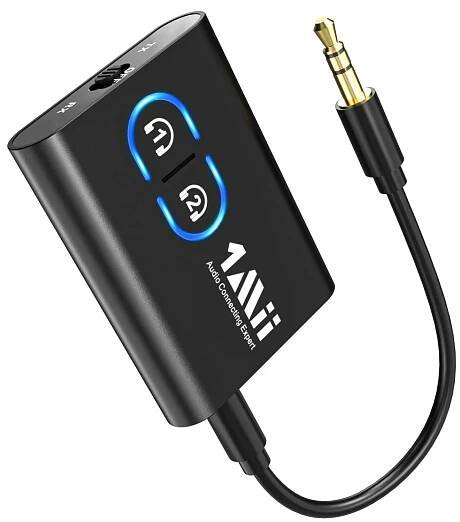 Adaptér Bluetooth 5.3 Vysílač Přijímač 2v1 APTX Low Latency AUX RCA TV PC