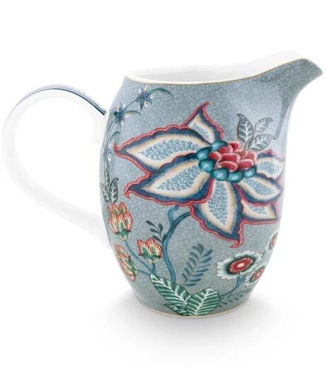 Pip Studio Flower Festival džbán 950ml , modrý