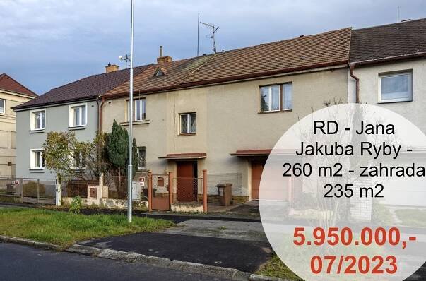 RD Jana Jakuba Ryby - Plzeň - 260 m2 - 22.884,- Kč/m2 • Realitní makléř Pavel Brůha