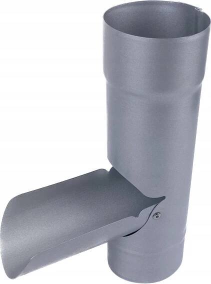 Zachytávač dešťové vody pro trubky 90 mm GALECO OCEL METALIC stříbrný