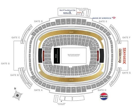 Map of Club Level