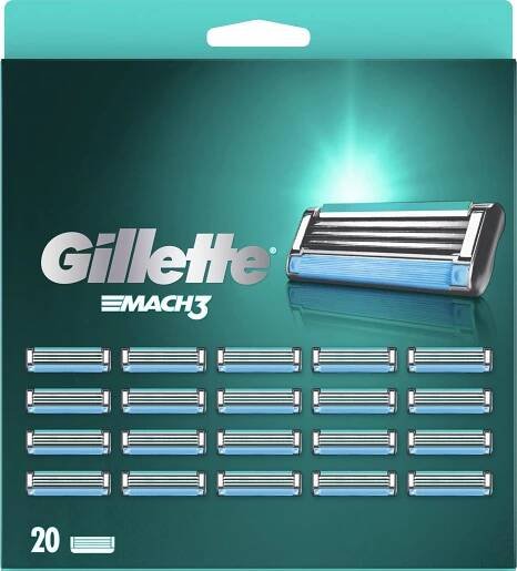 Gillette Mach3 holicí hlavice 20 ks od 899 Kč