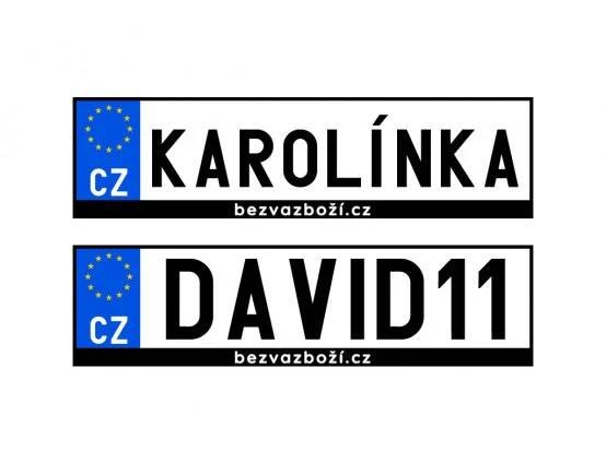 SPZ na přání pro dětské elektrické vozítko
