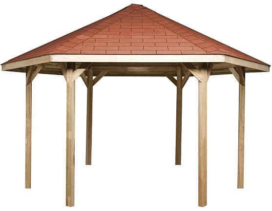 Weka Dřevěný zahradní altán 656 vel. 2 vč. šindelů, 399 x 461 x 312 cm nakoupit u OBI