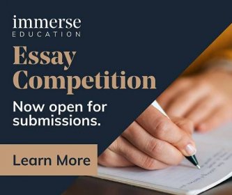 Immerse Education Essay Writing Competition 2024 for School students essay poster