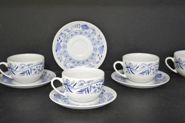 Šálek s podšálkem Saphyr 29030 150 mm čaj nízké 6 ks - Thun - Cibulák Henrieta - Porcelán Henrieta | Porcelán, sklo, lustry
