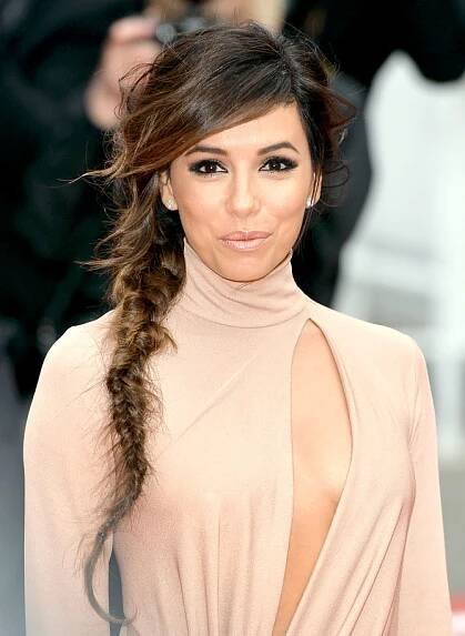 Eva Longoria Shows Off Legs in Fancy Platform Sandals
