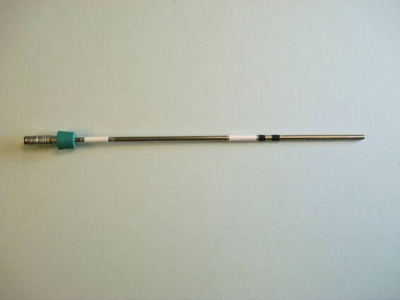 15" RTD probe for wet-bulb instruments, with rubber stopper