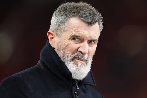 Portrait of Roy Keane, former footballer and TV pundit.
