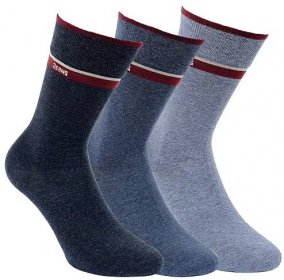 Ponožky zdravotní 3218722, modré mix, klasické, bez gumiček, pánské, 3 páry (více velikostí)