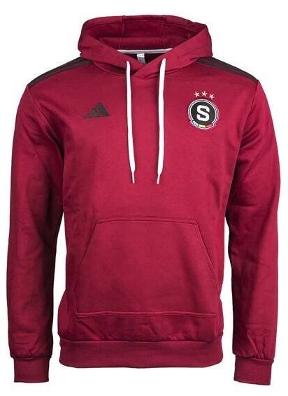 Mikina Sparta adidas ENT s kapucí rudá - AC Sparta Praha