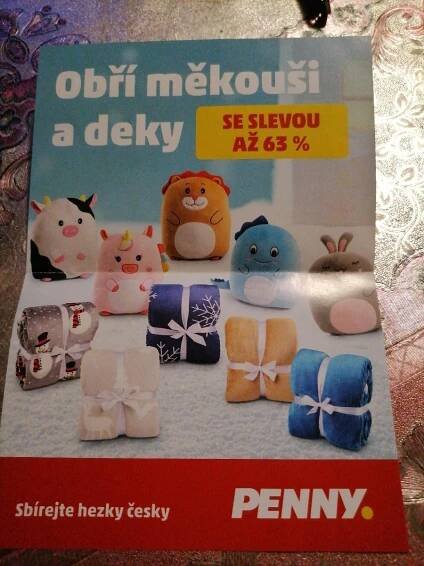 Body na plyšové polštáře PENNY