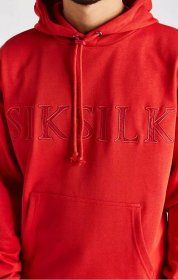 Sik Silk Pánská Červená Mikina Applique
