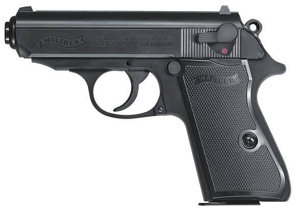 Airsoft Pistole Walther PPK/S černá Metal Slide ASG
