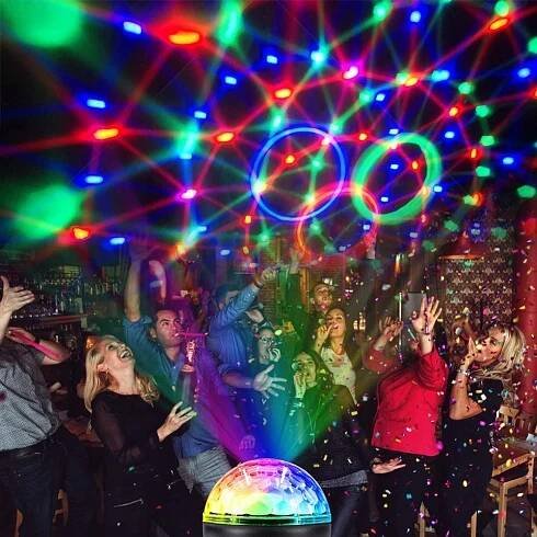 DISKOTÉKOVÝ PROJEKTOR DISCO KOULE 16 BAREV + DÁLKOVÉ OVLÁDÁNÍ EAN (GTIN) 0191491111327