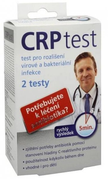 CRP test - test pro rozlišení virové a bakteriální infekce (2 testy) - MJ-KrasaZdravi.cz