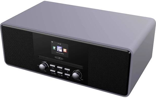 Reflexion HRA19INT/GR HRA19INT/GR internetové CD-rádio, DAB, DAB+, internetové, FM, AUX, Bluetooth, CD, Wi-Fi, internetové rádio, vč. dálkového ovládání, šedá