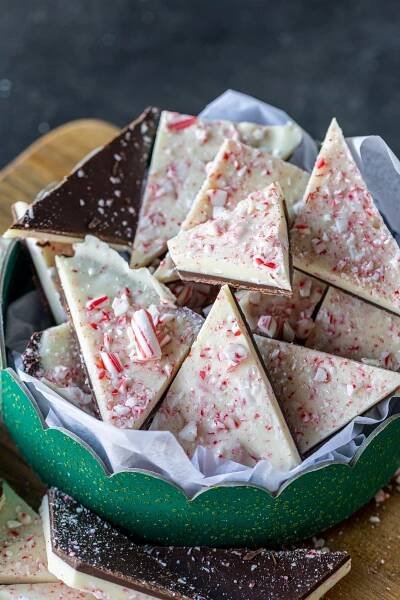 Peppermint Bark in a box.