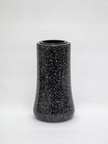 Kamenná lampa a váza na hrob, ovál široký Black Regal 