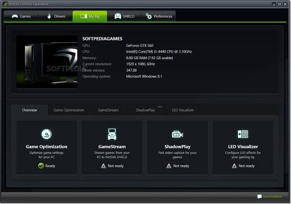 NVIDIA GeForce Experience Download - Softpedia