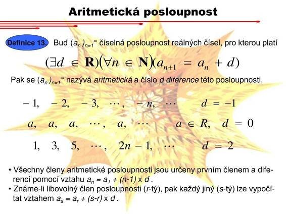 PPT - Posloupnosti PowerPoint Presentation, free download - ID:4026593