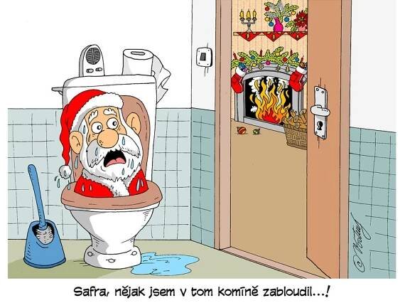 Santa zabloudil