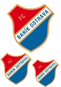 FC Baník Ostrava logo nažehlovačka, 3 ks 
