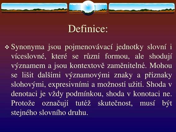 PPT - SYNONYMA PowerPoint Presentation, free download - ID:5834853
