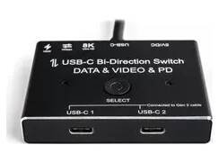 USB-C slučovač nebo rozbočovač 2x1 1x2 SPC-BID01