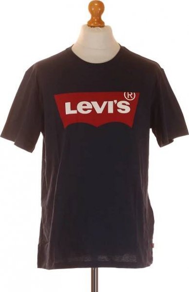 Pánské Tričko Modré LEVIS Vel. L