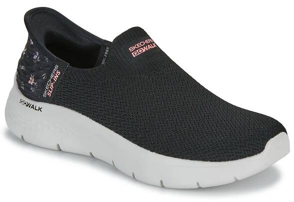Boty Ženy Street boty Skechers SLIP-INS: GO WALK FLEX - SUNSET ROSE Černá