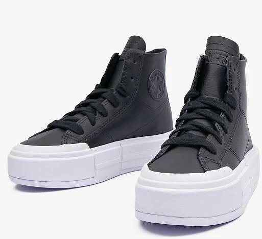 Converse Černé dámské kožené kotníkové tenisky Converse Chuck Taylor All Star Cruise Leather