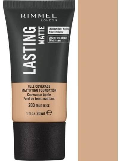 Rimmel Dlouhotrvající make-up Lasting Matte 103 True Ivory 30 ml - srovnání cen | Leano.cz