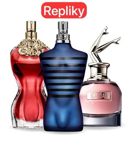 KIT 3 PARFÉMŮ KONTRATIPO (REPLIKY NEORIGINÁLNÍ) Inspirováno parfémy: LA BELLE, ULTRA MALE a Gaultier SCANDAL 100 ml.
